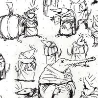 Drawn over the course of a very long road trip